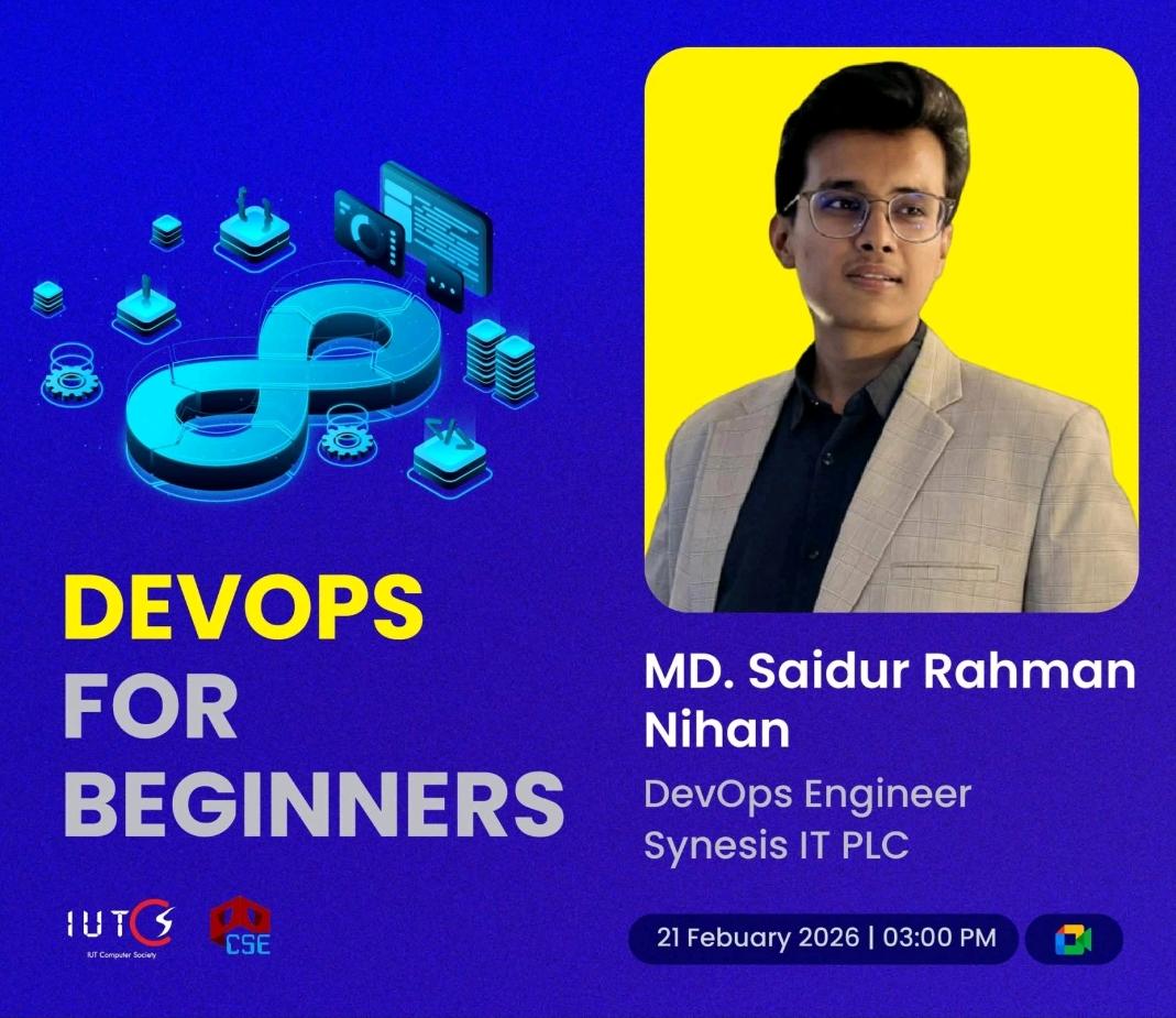 DevOps for Beginners seminar — MD. Saidur Rahman Nihan